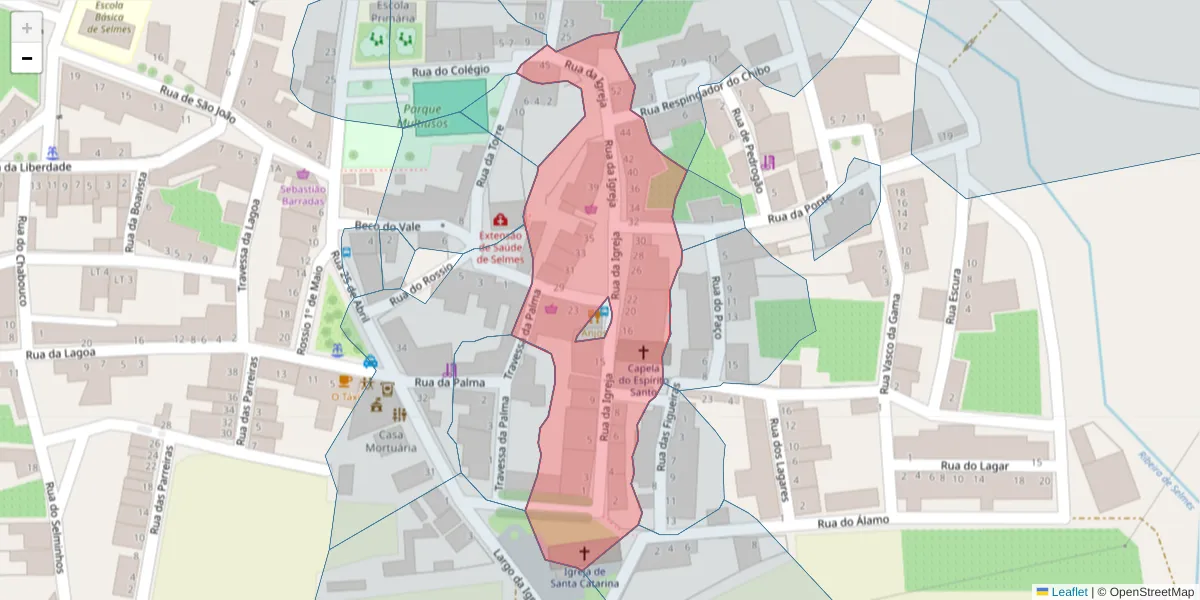Mapa detalhado do código postal 7960-160 com limites, códigos postais vizinhos e agências dos correios