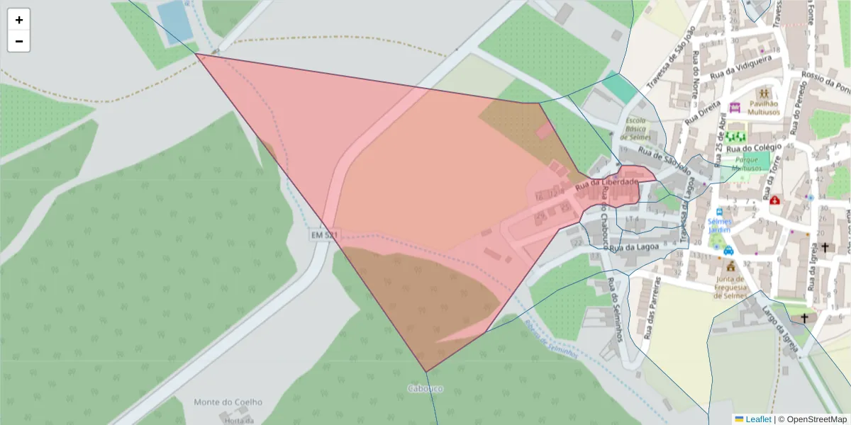 Mapa detalhado do código postal 7960-163 com limites, códigos postais vizinhos e agências dos correios