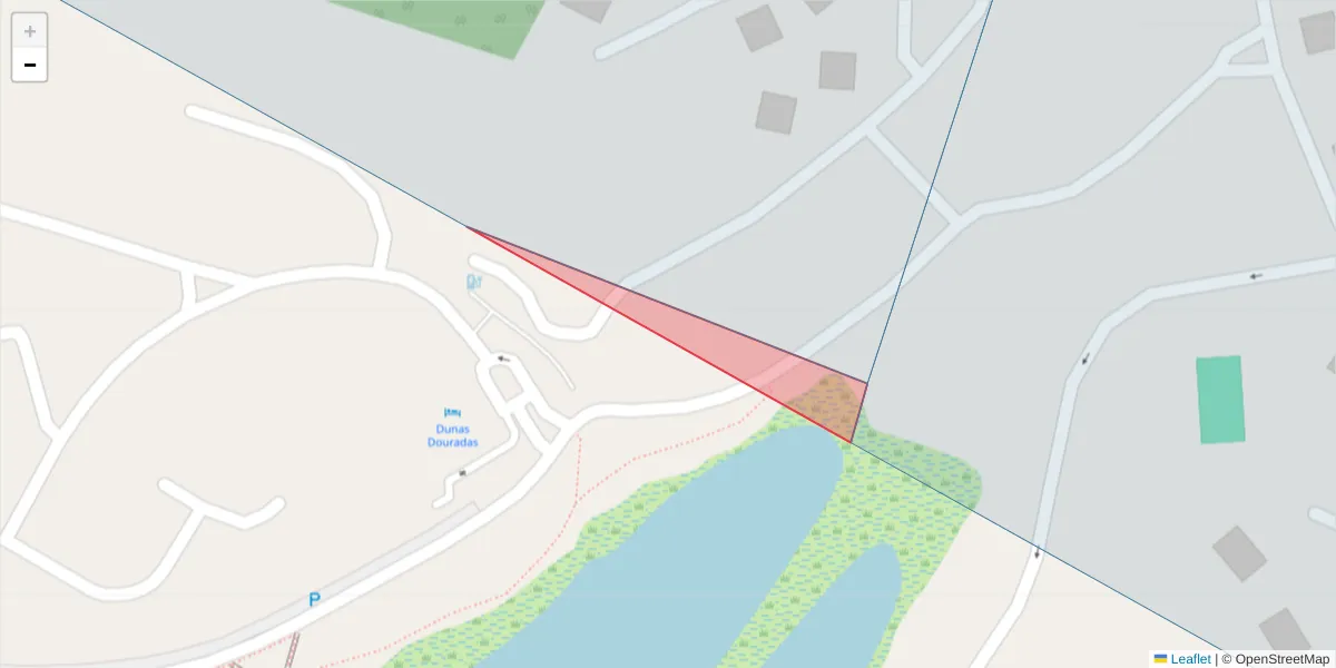 Mapa detalhado do código postal 8135-034 com limites, códigos postais vizinhos e agências dos correios