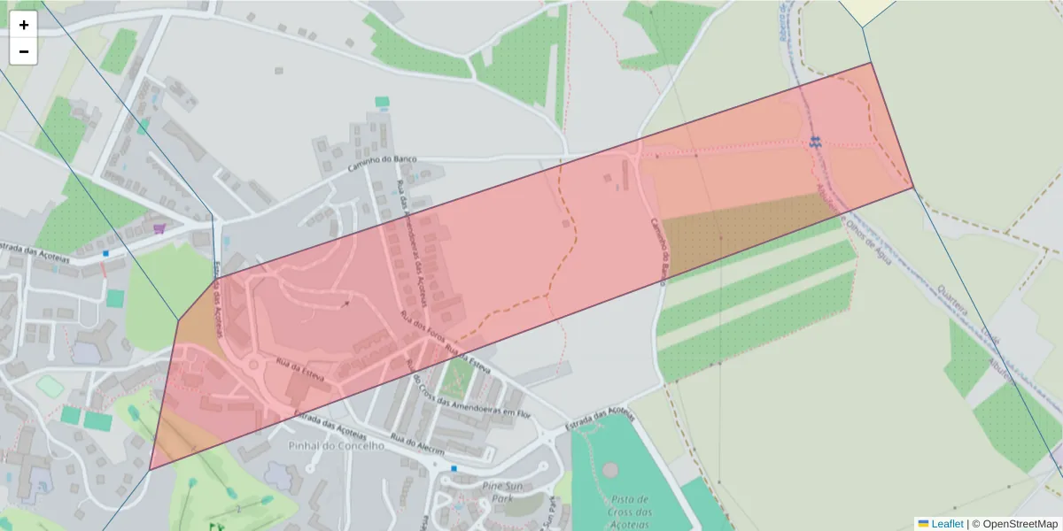Mapa detalhado do código postal 8200-378 com limites, códigos postais vizinhos e agências dos correios