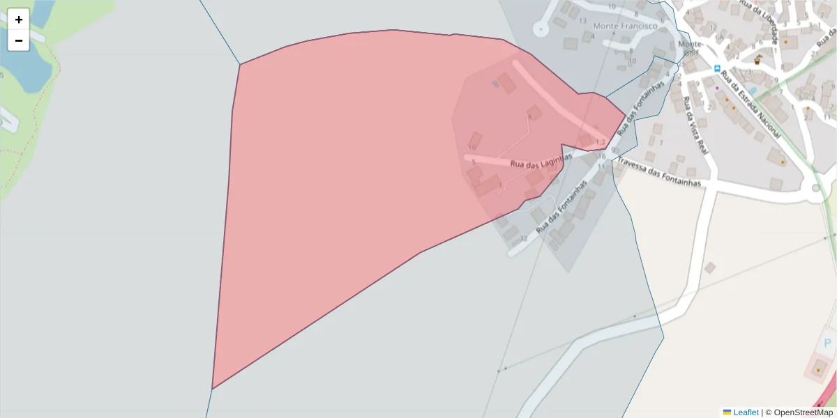 Mapa detalhado do código postal 8950-201 com limites, códigos postais vizinhos e agências dos correios