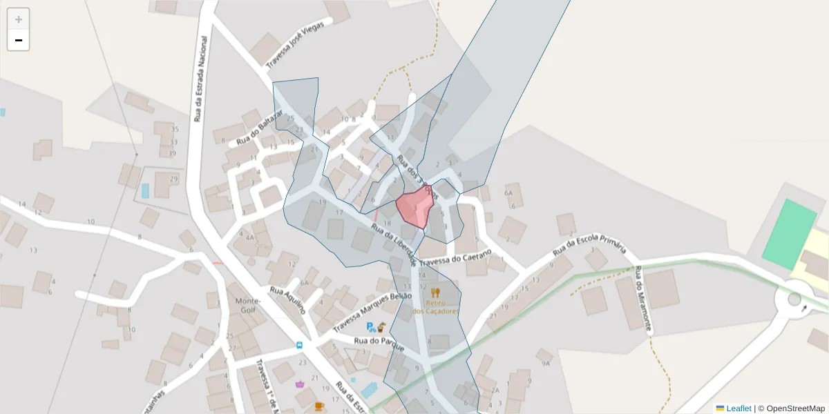 Mapa detalhado do código postal 8950-212 com limites, códigos postais vizinhos e agências dos correios