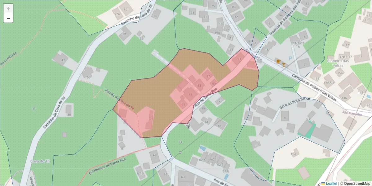 Mapa detalhado do código postal 9000-702 com limites, códigos postais vizinhos e agências dos correios