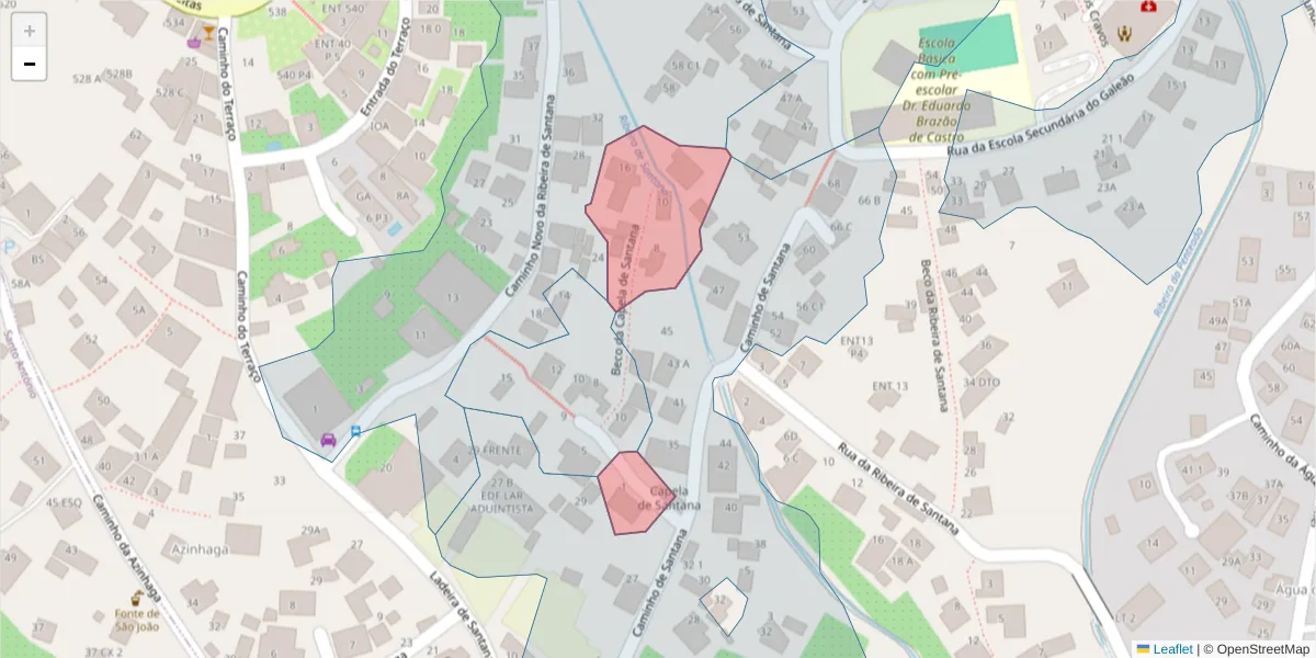 Mapa detalhado do código postal 9020-028 com limites, códigos postais vizinhos e agências dos correios