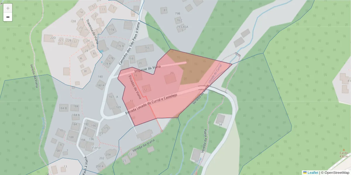 Mapa detalhado do código postal 9020-147 com limites, códigos postais vizinhos e agências dos correios