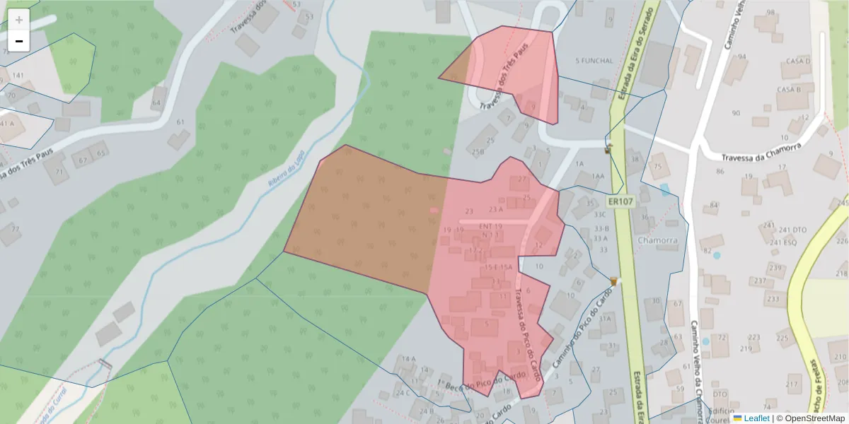 Mapa detalhado do código postal 9020-249 com limites, códigos postais vizinhos e agências dos correios
