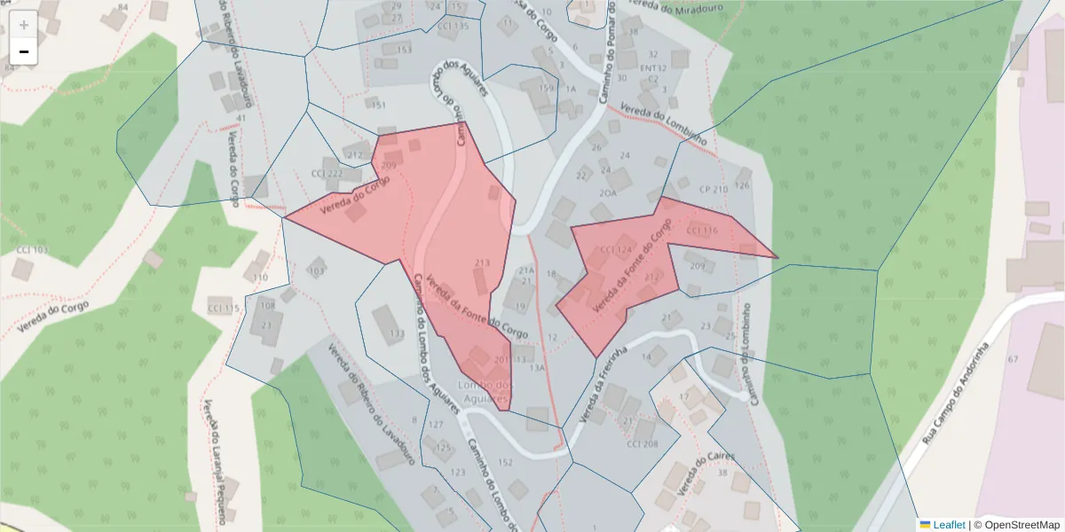 Mapa detalhado do código postal 9020-280 com limites, códigos postais vizinhos e agências dos correios