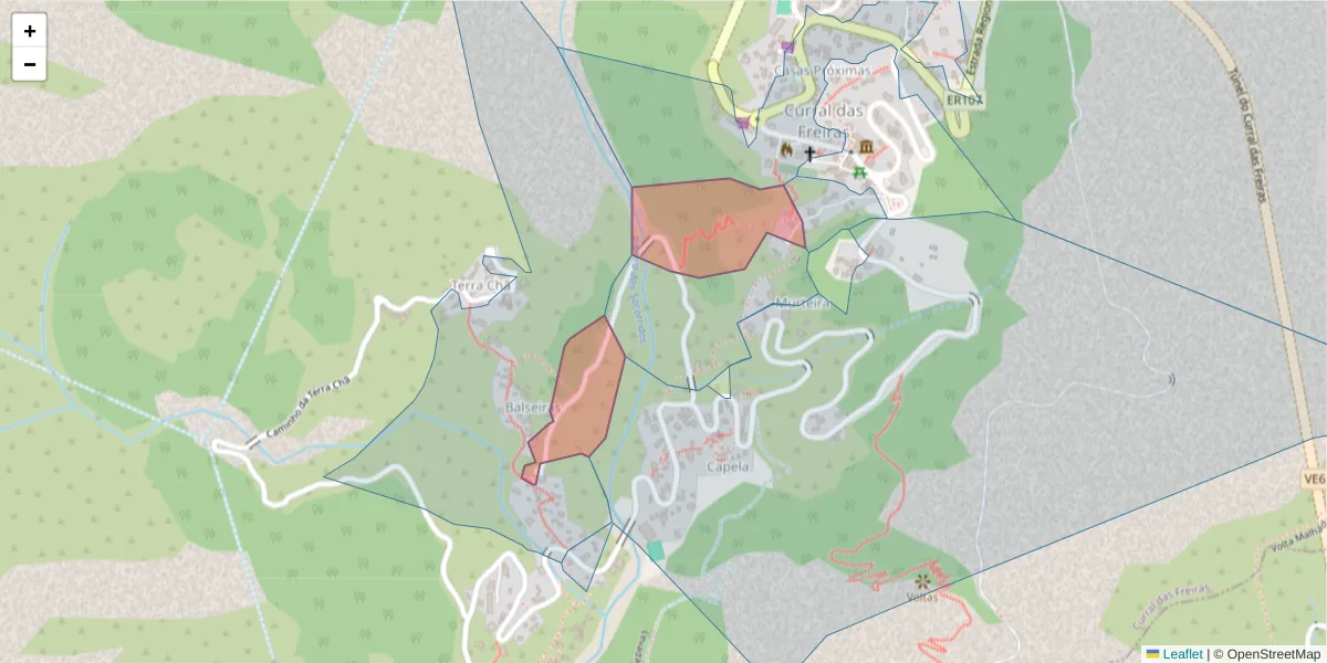 Mapa detalhado do código postal 9030-316 com limites, códigos postais vizinhos e agências dos correios