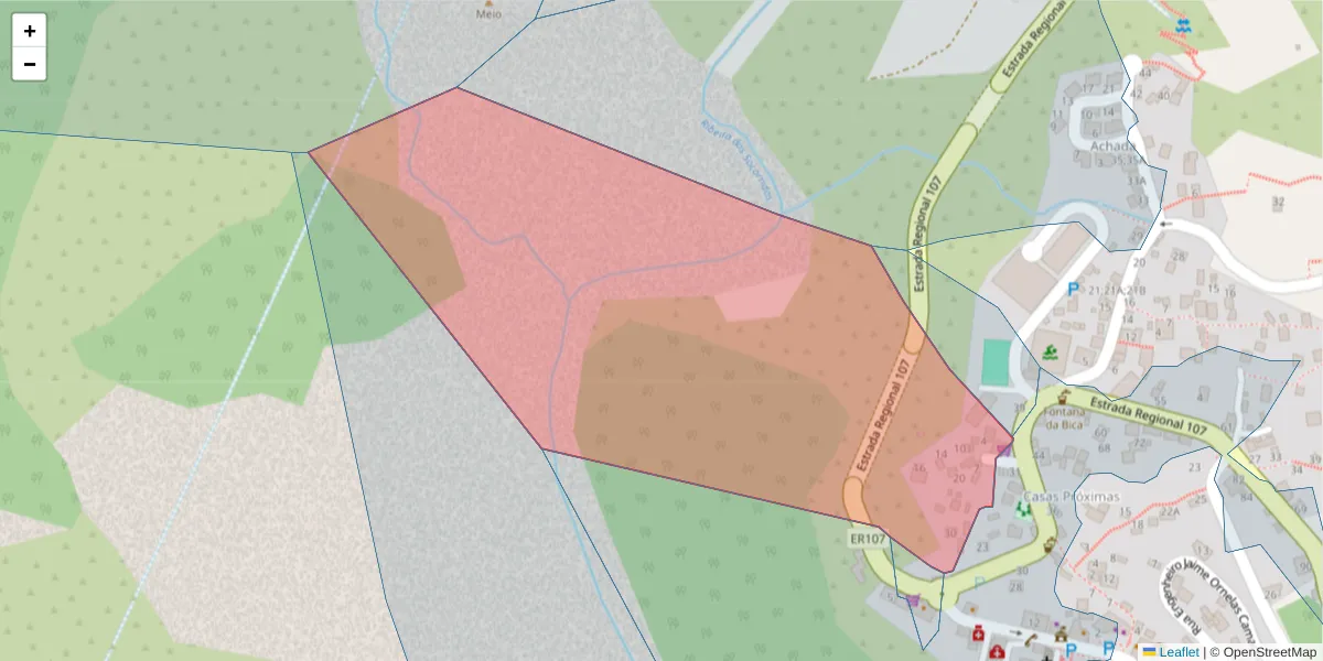 Mapa detalhado do código postal 9030-317 com limites, códigos postais vizinhos e agências dos correios