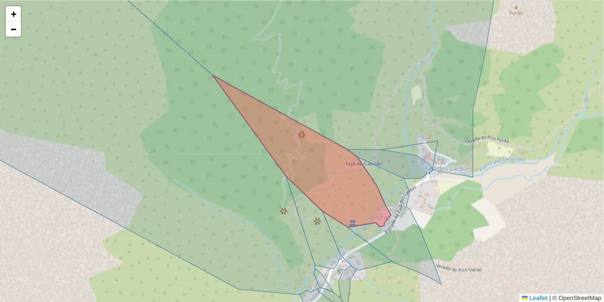 Mapa detalhado do código postal 9030-332 com limites, códigos postais vizinhos e agências dos correios