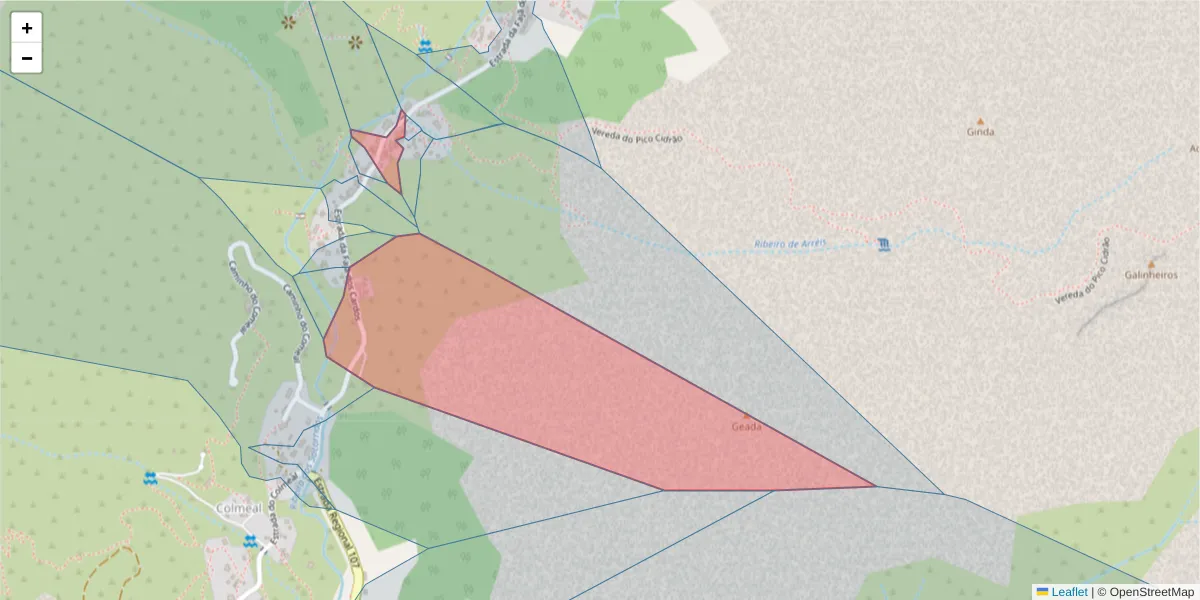 Mapa detalhado do código postal 9030-333 com limites, códigos postais vizinhos e agências dos correios
