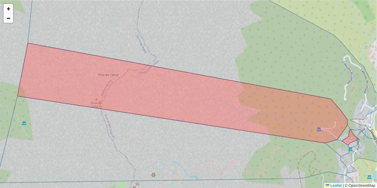 Mapa detalhado do código postal 9030-337 com limites, códigos postais vizinhos e agências dos correios