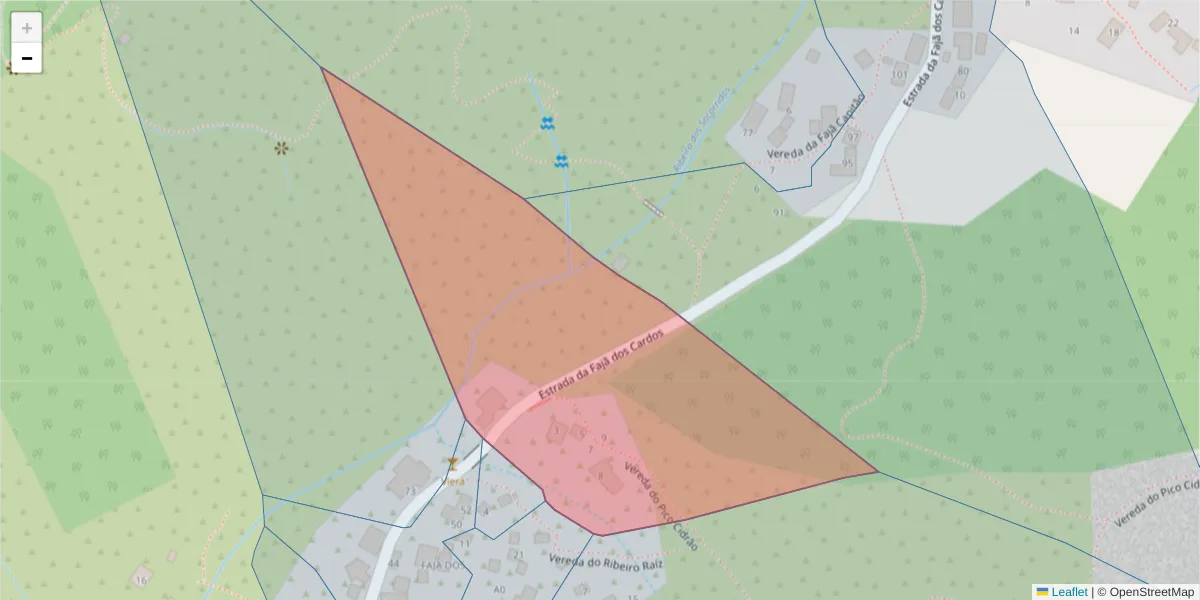 Mapa detalhado do código postal 9030-338 com limites, códigos postais vizinhos e agências dos correios