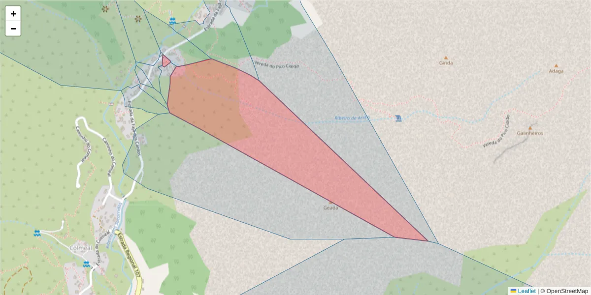 Mapa detalhado do código postal 9030-346 com limites, códigos postais vizinhos e agências dos correios