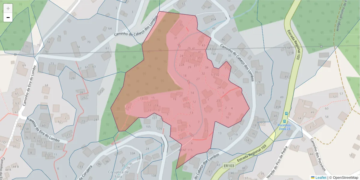 Mapa detalhado do código postal 9050-196 com limites, códigos postais vizinhos e agências dos correios