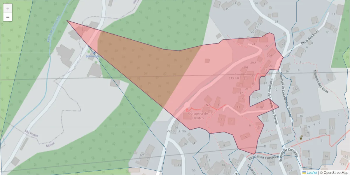 Mapa detalhado do código postal 9050-473 com limites, códigos postais vizinhos e agências dos correios