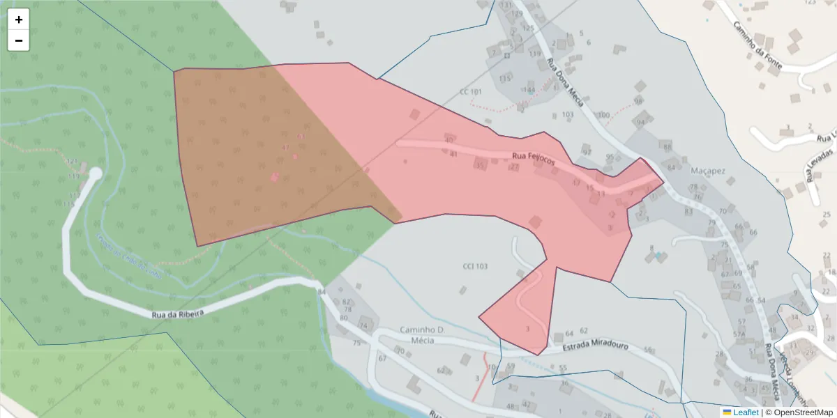 Mapa detalhado do código postal 9100-118 com limites, códigos postais vizinhos e agências dos correios