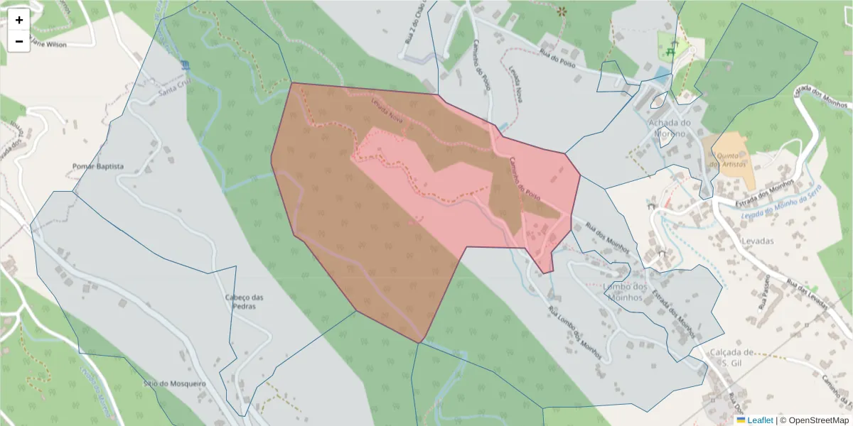 Mapa detalhado do código postal 9100-145 com limites, códigos postais vizinhos e agências dos correios