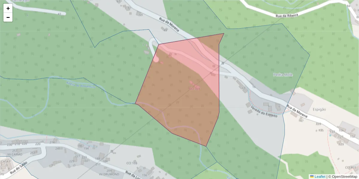 Mapa detalhado do código postal 9100-198 com limites, códigos postais vizinhos e agências dos correios