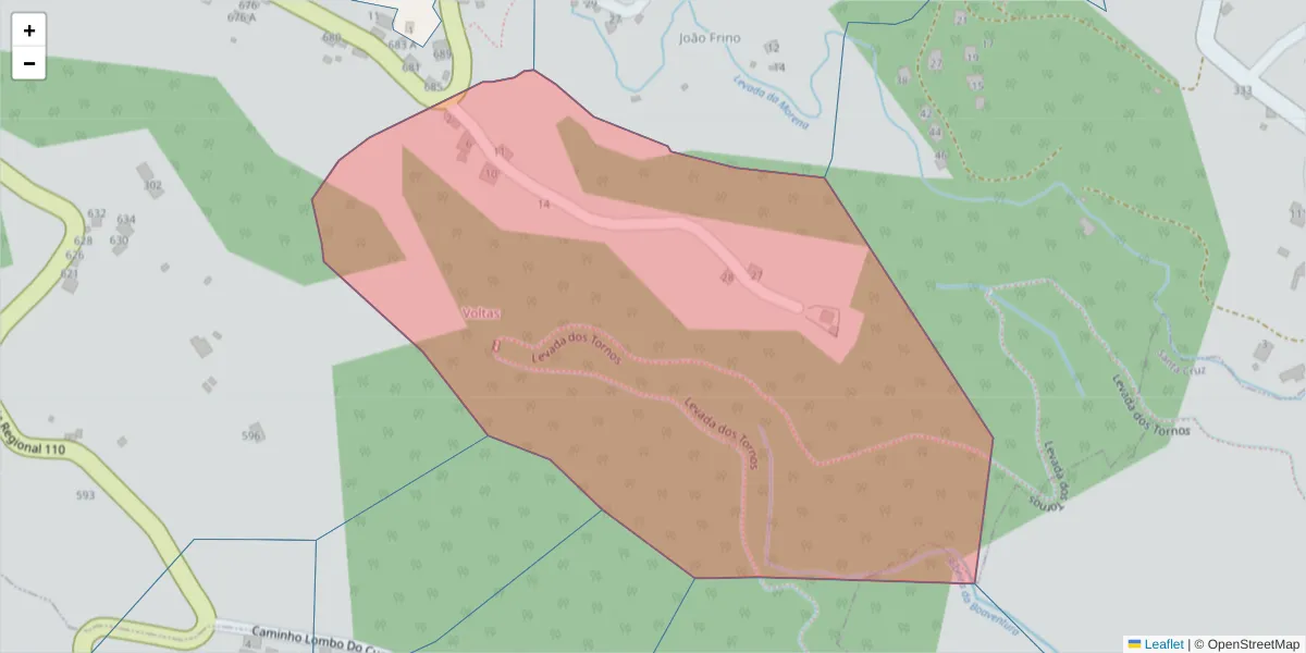 Mapa detalhado do código postal 9100-258 com limites, códigos postais vizinhos e agências dos correios