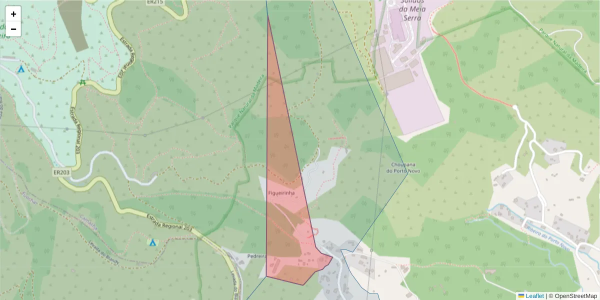 Mapa detalhado do código postal 9135-367 com limites, códigos postais vizinhos e agências dos correios