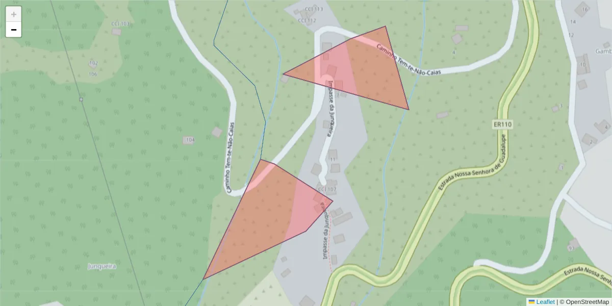 Mapa detalhado do código postal 9225-160 com limites, códigos postais vizinhos e agências dos correios