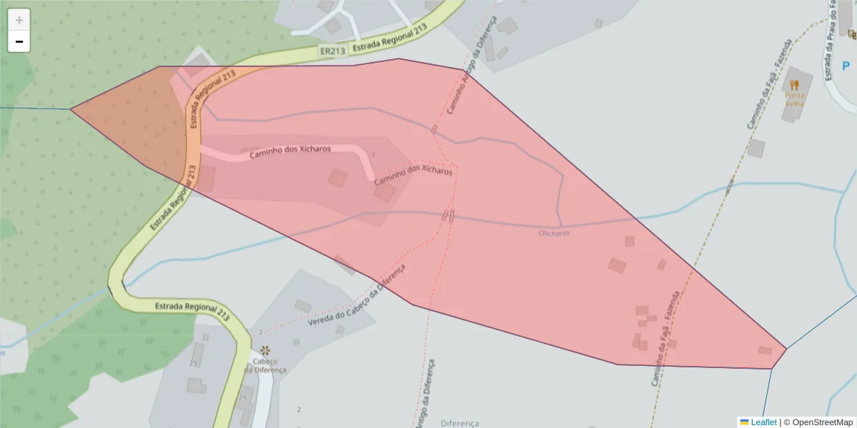 Mapa detalhado do código postal 9230-041 com limites, códigos postais vizinhos e agências dos correios