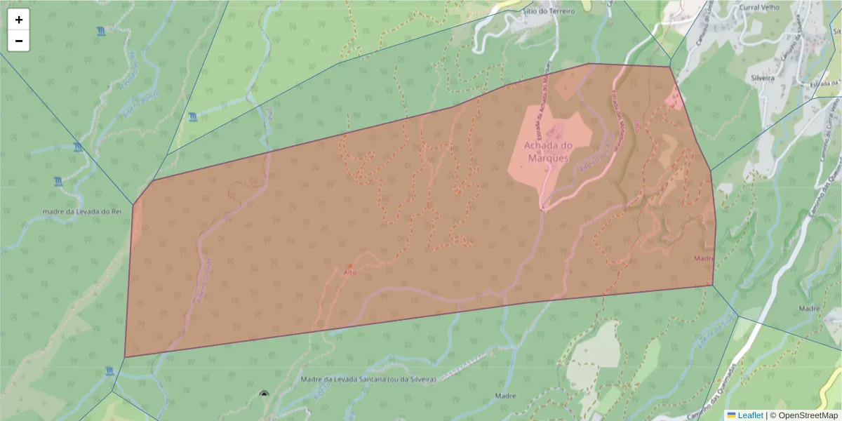 Mapa detalhado do código postal 9230-230 com limites, códigos postais vizinhos e agências dos correios