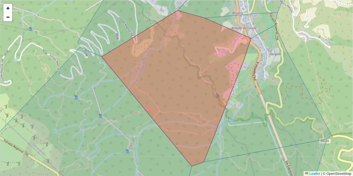 Mapa detalhado do código postal 9240-216 com limites, códigos postais vizinhos e agências dos correios