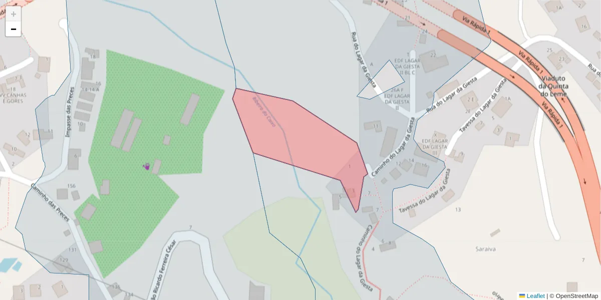 Mapa detalhado do código postal 9300-058 com limites, códigos postais vizinhos e agências dos correios