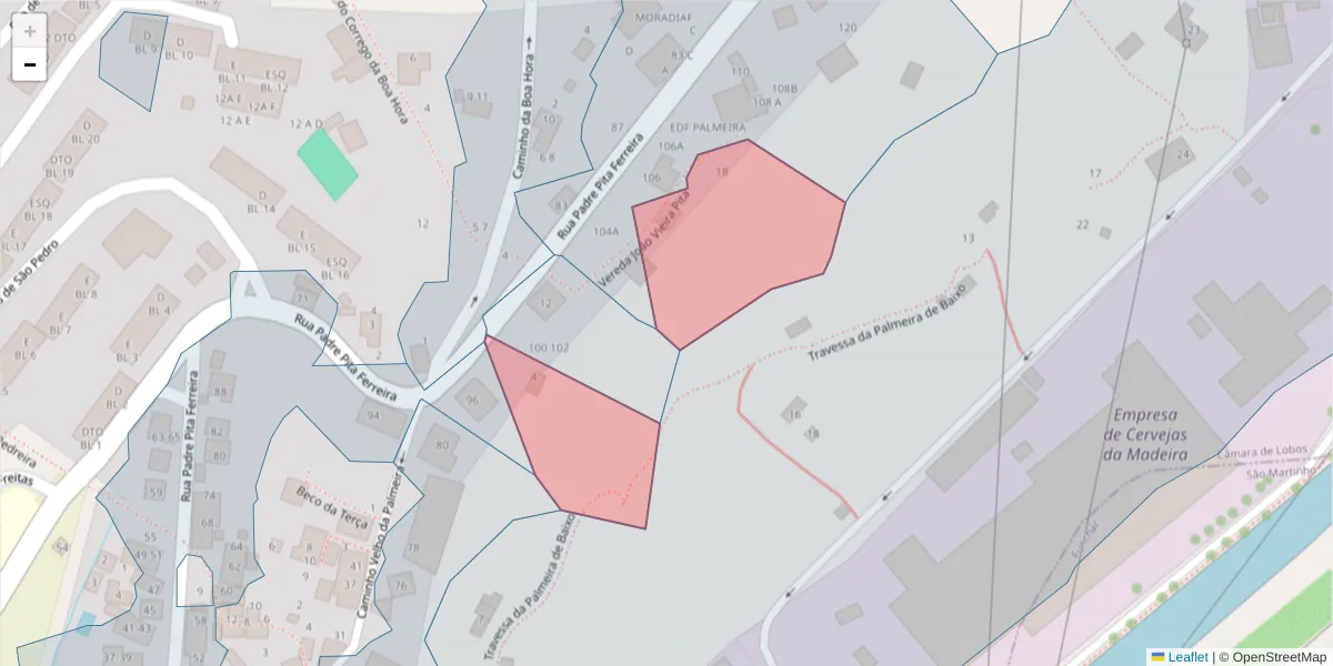 Mapa detalhado do código postal 9300-086 com limites, códigos postais vizinhos e agências dos correios