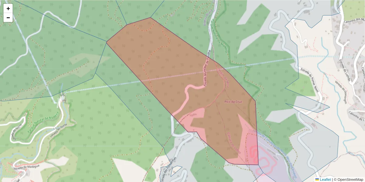 Mapa detalhado do código postal 9300-211 com limites, códigos postais vizinhos e agências dos correios