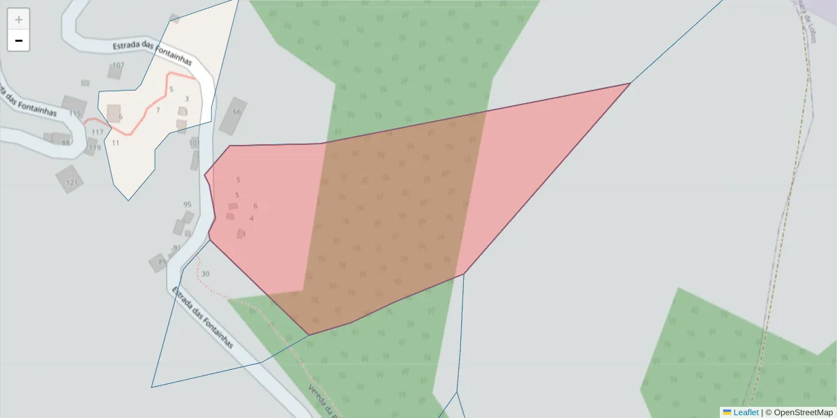 Mapa detalhado do código postal 9300-216 com limites, códigos postais vizinhos e agências dos correios