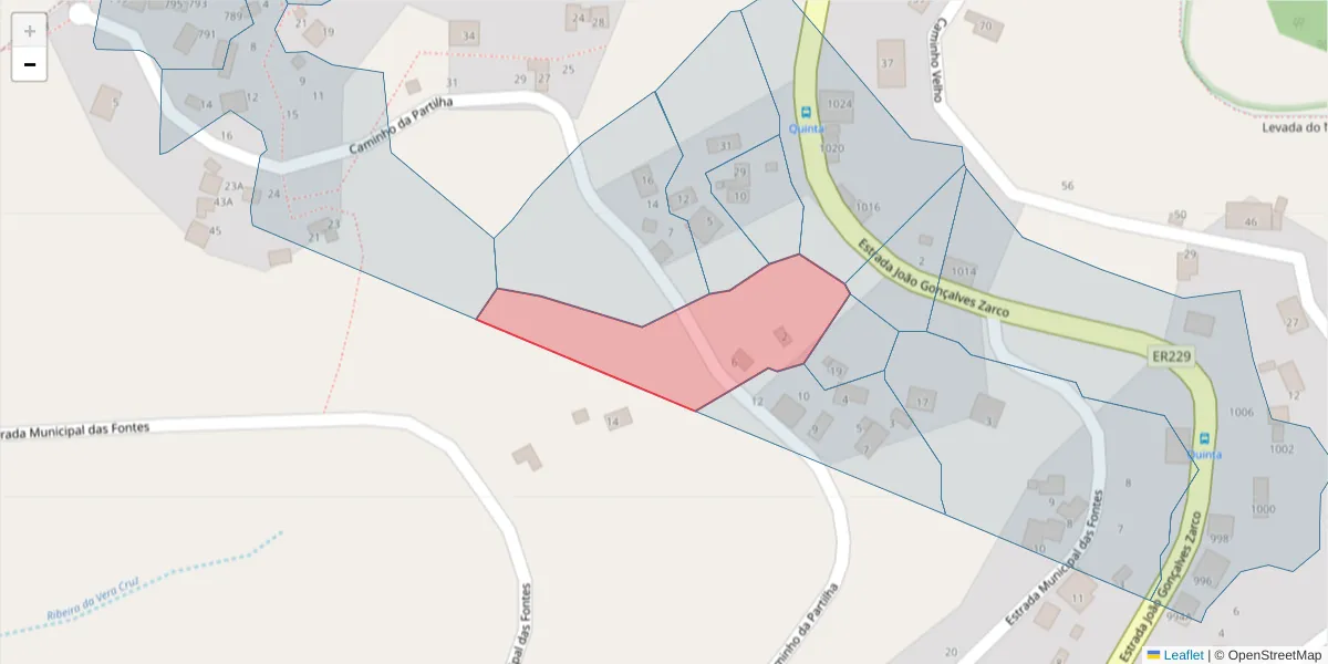 Mapa detalhado do código postal 9300-289 com limites, códigos postais vizinhos e agências dos correios