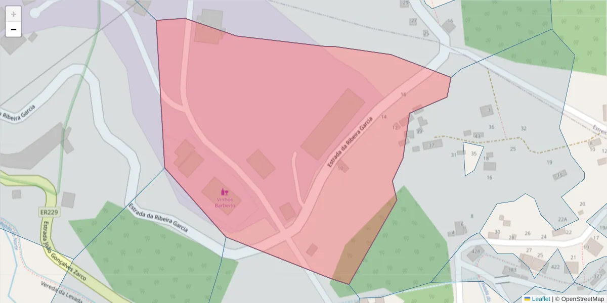 Mapa detalhado do código postal 9300-324 com limites, códigos postais vizinhos e agências dos correios