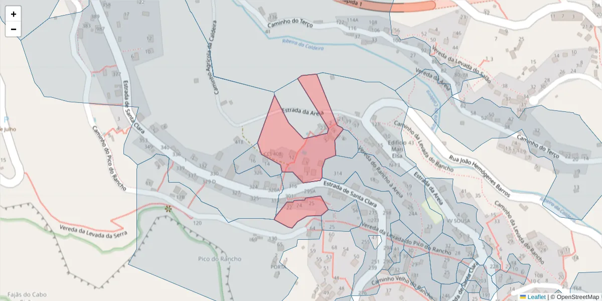 Mapa detalhado do código postal 9300-339 com limites, códigos postais vizinhos e agências dos correios