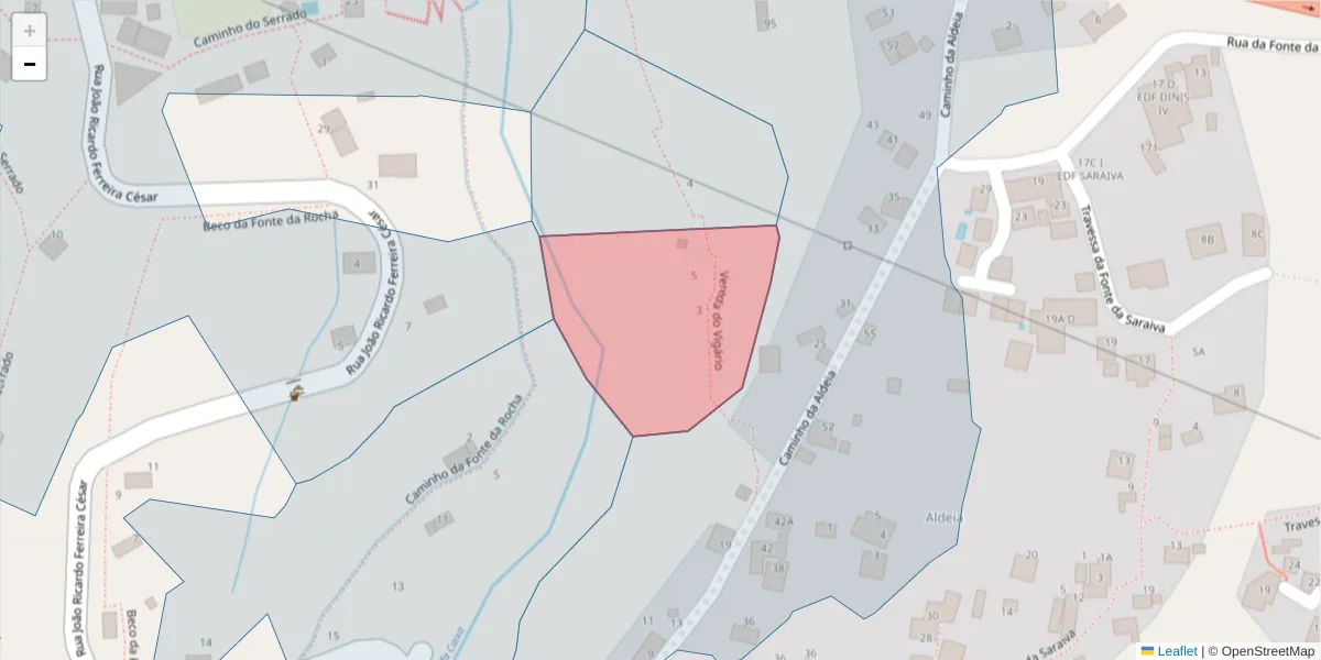 Mapa detalhado do código postal 9300-395 com limites, códigos postais vizinhos e agências dos correios