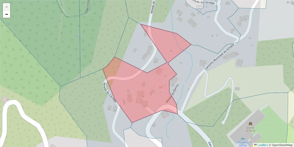 Mapa detalhado do código postal 9325-226 com limites, códigos postais vizinhos e agências dos correios