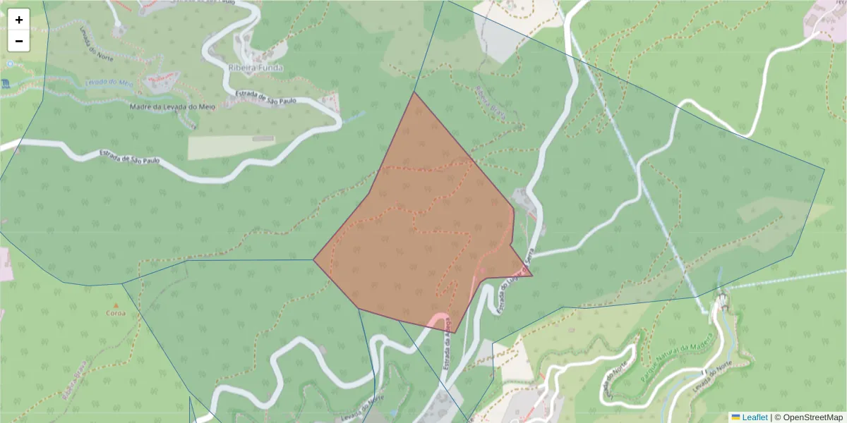 Mapa detalhado do código postal 9350-056 com limites, códigos postais vizinhos e agências dos correios