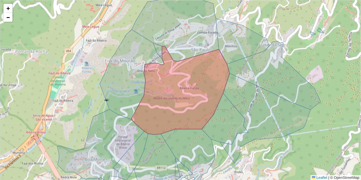 Mapa detalhado do código postal 9350-139 com limites, códigos postais vizinhos e agências dos correios
