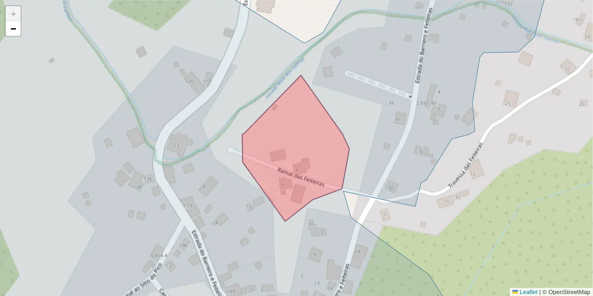 Mapa detalhado do código postal 9360-365 com limites, códigos postais vizinhos e agências dos correios