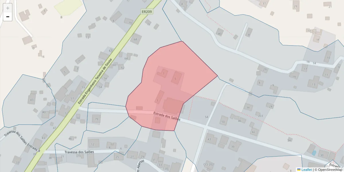 Mapa detalhado do código postal 9360-384 com limites, códigos postais vizinhos e agências dos correios