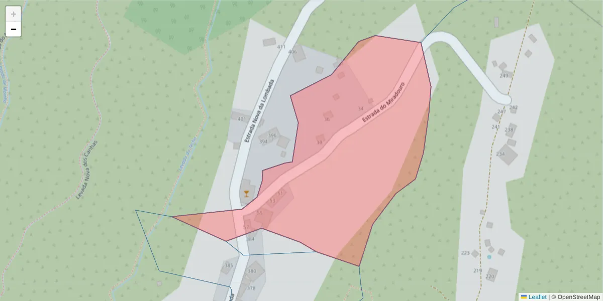 Mapa detalhado do código postal 9360-570 com limites, códigos postais vizinhos e agências dos correios