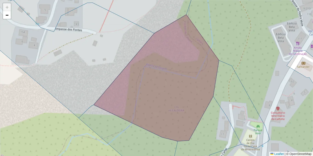 Mapa detalhado do código postal 9370-136 com limites, códigos postais vizinhos e agências dos correios