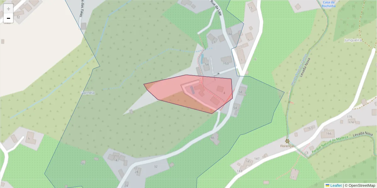 Mapa detalhado do código postal 9370-728 com limites, códigos postais vizinhos e agências dos correios
