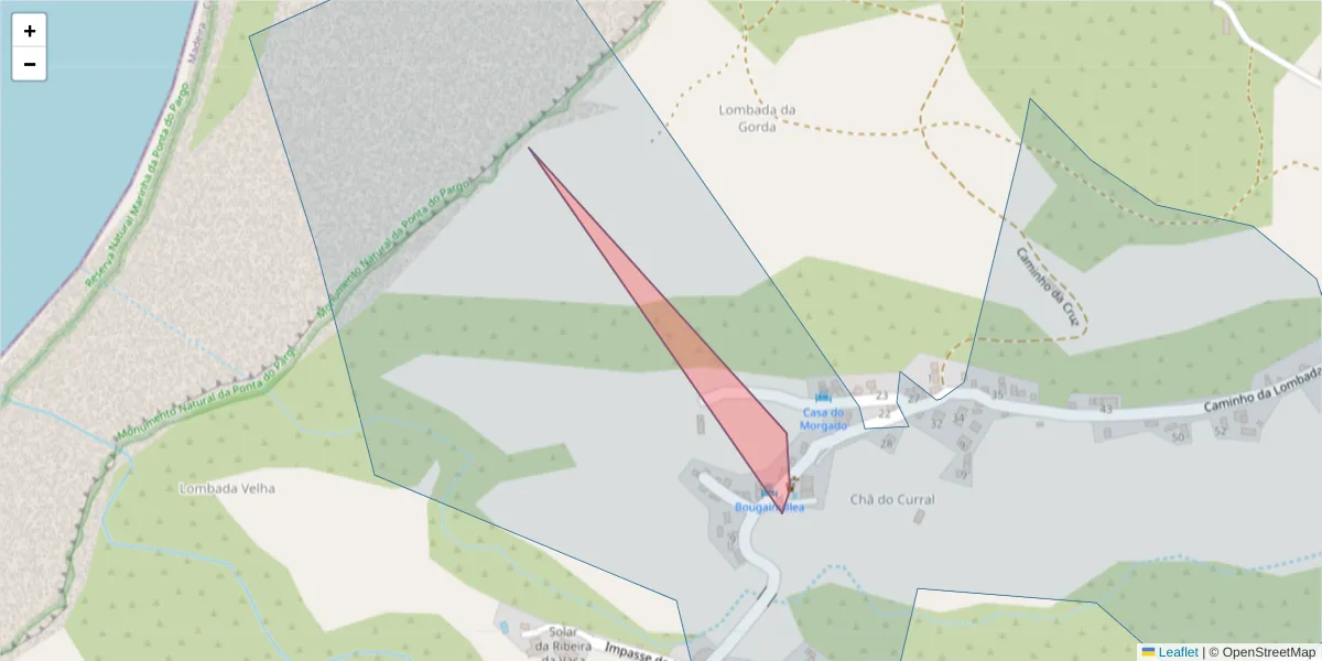 Mapa detalhado do código postal 9385 com limites, códigos postais vizinhos e agências dos correios
