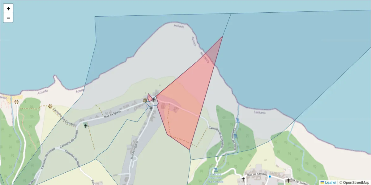 Mapa detalhado do código postal 9630-017 com limites, códigos postais vizinhos e agências dos correios