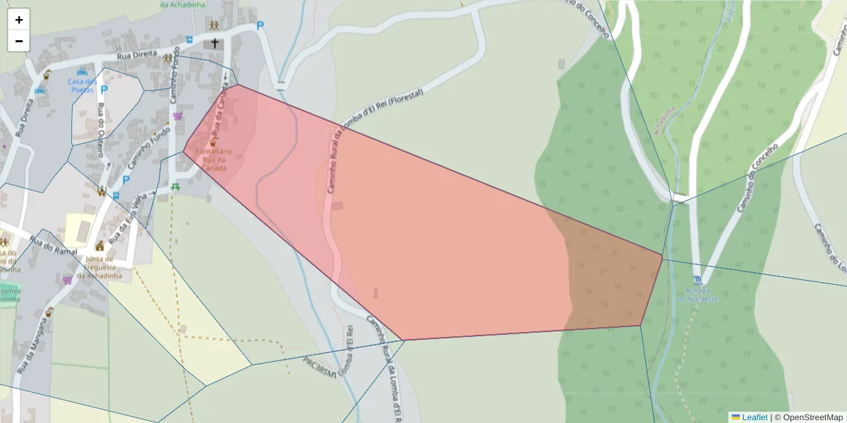 Mapa detalhado do código postal 9630-048 com limites, códigos postais vizinhos e agências dos correios