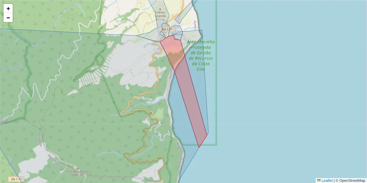 Mapa detalhado do código postal 9630-194 com limites, códigos postais vizinhos e agências dos correios