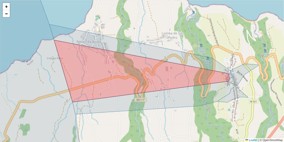Mapa detalhado do código postal 9630-276 com limites, códigos postais vizinhos e agências dos correios